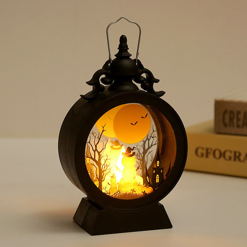 Vintage Halloween Lantern – Retro Candlelit Glow for Spooky Nights!