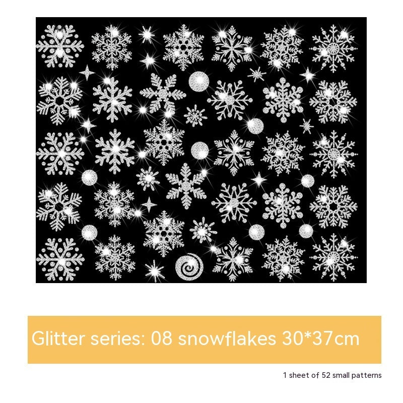 Glitter Decorative Wall Stickers Christmas Stickers