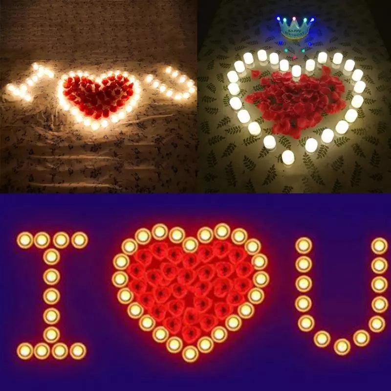 Electronic Candles Flickering LED Tea Light Battery Operate Bedside Night Lamp Flameless Party Lighting Decor