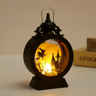 Vintage Halloween Lantern – Retro Candlelit Glow for Spooky Nights!