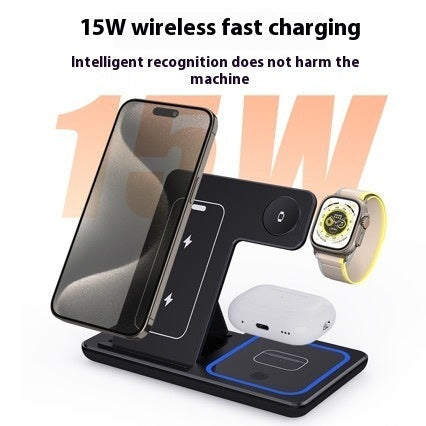 15W 3-in-1 Foldable Fast Charger – Power Up All Your Devices