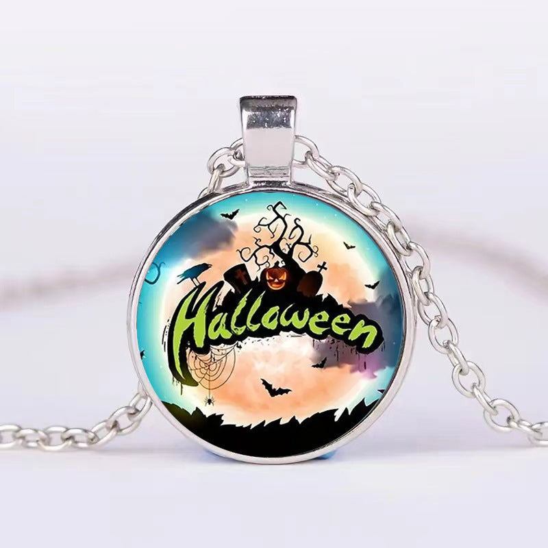 Pumpkin Ghost Bat Necklace – Spooky Chic Halloween Jewelry for Men & Women!