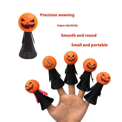 Bouncing Pumpkin Finger Puppets – Fun Halloween Toy for Spooky Play