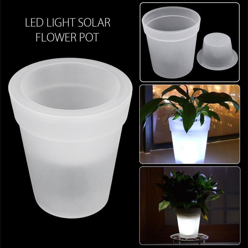 Solar Powered Decorative Flowerpot