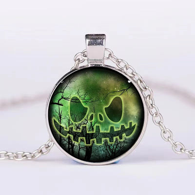 Pumpkin Ghost Bat Necklace – Spooky Chic Halloween Jewelry for Men & Women!