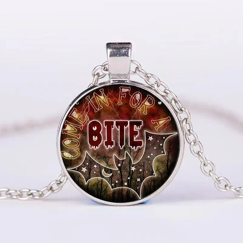 Pumpkin Ghost Bat Necklace – Spooky Chic Halloween Jewelry for Men & Women!